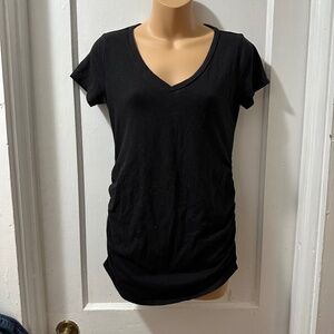 Motherhood Maternity Black Short Sleeve Top in XS